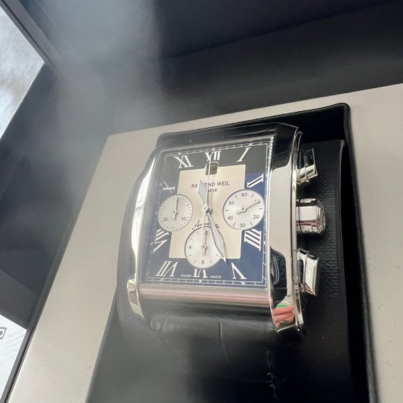 Raymond Weil Don Giovanni Black Dial Chronograph Automatic Watch 4875 Swiss Made - Picture 12 of 13